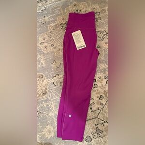 Lululemon Base Pace HR Crop 23” - NWT - Moonlit Magenta
